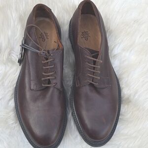 Eleventy Men's Brown Leather Lace-up Derby Shoes 41  NEW